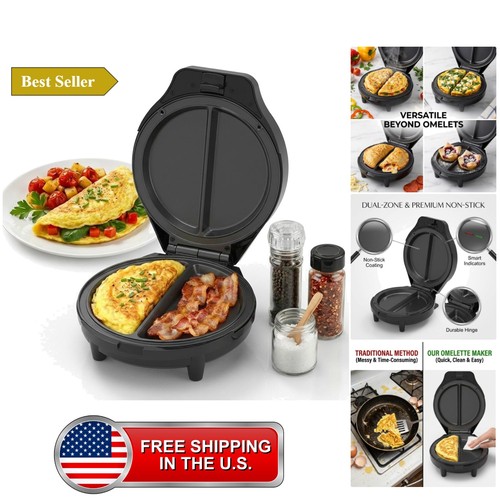 Dual zone electric omelette - dual-zone,
