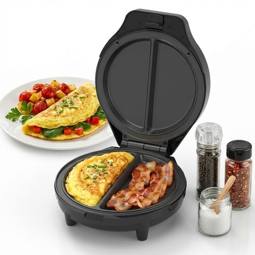 Dual zone electric omelette - dual-zone,