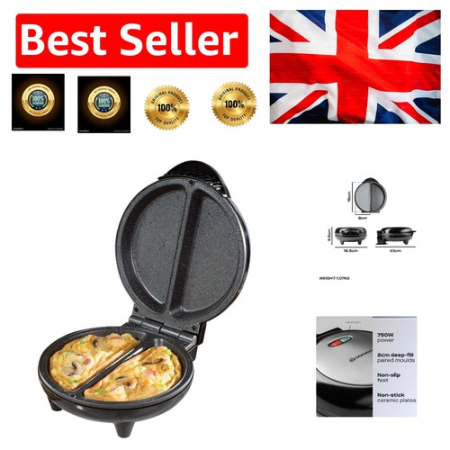 Dual plate omelette maker - dual,