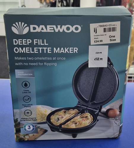 Daewoo 750w non stick omelette - daewoo, non-stick