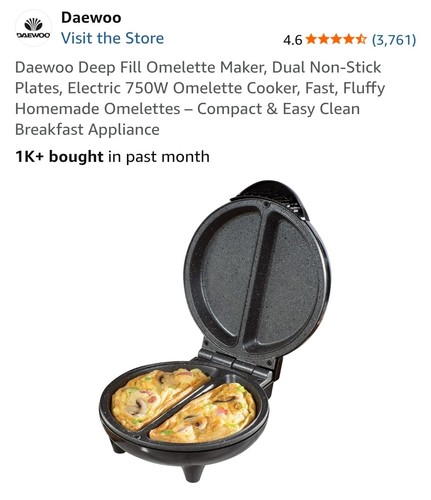 Daewoo deep fill omelette - deep,